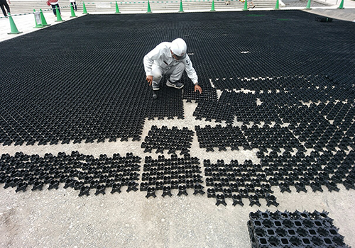 砂利固定材